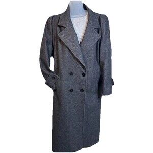 Vintage Jofeld Womens Medium wool blend double breasted long coat jacket USA